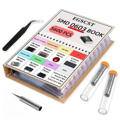 5600PCS 0603 SMD Resistor Kit from 0Ω to 10MΩ 1%, SMT Electronics Component A…