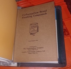 1936 Carborundum Company Binder With 7 Books Inside SEE LIST IN DESCRIPTION Old!