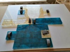 Set of Polyurethane Mat Stamps GRANITE CHIP | Stone Concrete Cement Texture