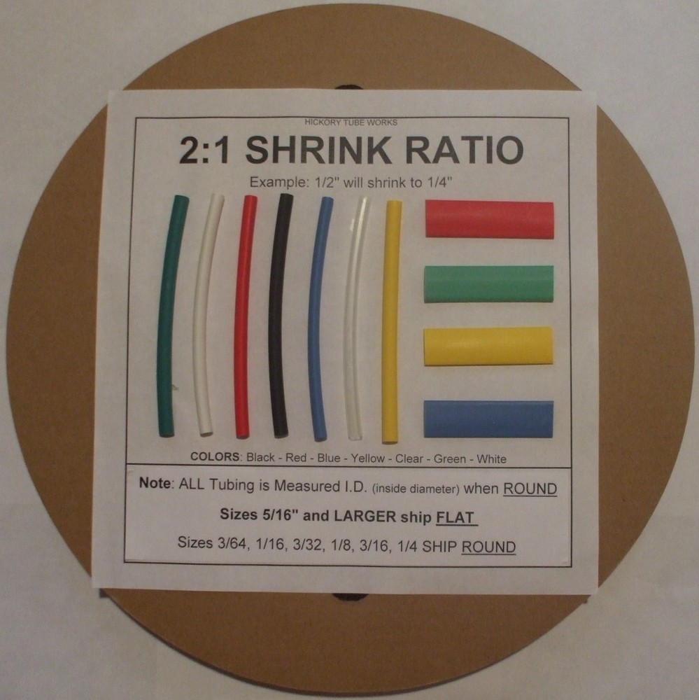 100 FT. GREEN 1/4″ Polyolefin 2:1 Heat Shrink Tubing
