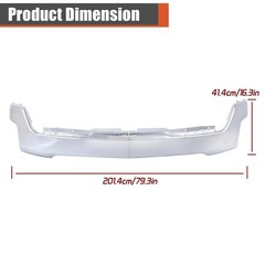 Chrome Front Bumper for Silverado 1500 2019-2022 without Sensor Holes GM1002874