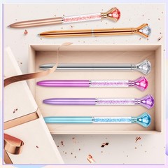 6 Diamond 1 Count (Pack of 12), Blue,Purple,Rose Gold,Rose Pink,Silver,White