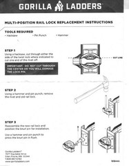 Gorilla Multi-Position Rail Lock Replacement (Twist Lock) GLMPXA-TL