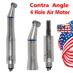 Dental Slow Low Speed Handpiece Push Contra Angle NSK Style Air Motor 4Holes WY4