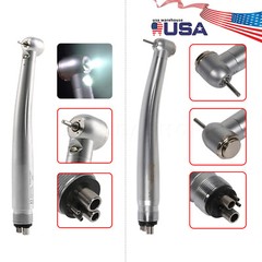 Dental (LED E-generator) High Speed Turbine Handpiece Push 4-Hole M4