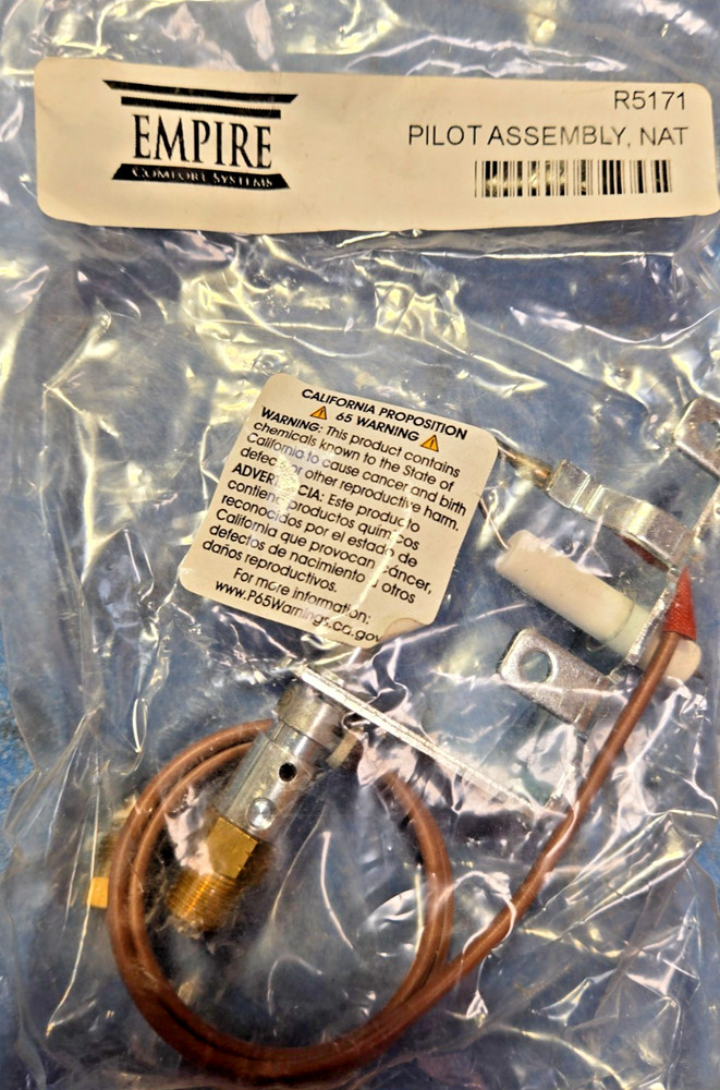 Empire R5171 Ventless Natural Gas ODS Pilot Assembly R5171 NEW