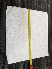 (QTY 100) TaskBrand OS-MAB-P 15-In x 18-In White Oil Sorbent Pad Polypropylene