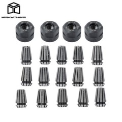19pc ER11 CNC Collet Set with M14 Nuts for Precision Workholding 1-7mm