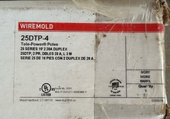 THIS AUCTION has ended ….. Wiremold Tele Power Poles 25 DTP-4 Legrand