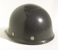 Vintage Fibre Metal Gray Fiberglass Duckbill Hard Hat w/Liner