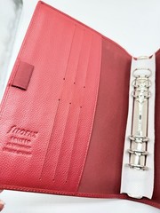 Filofax A5 Calypso Red Leather Organizer Planner -retired Unused