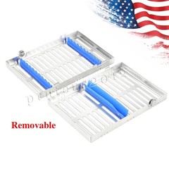 5 DENTAL SURGICAL AUTOCLAVE STERILIZATION CASSETTES RACKS BOX FOR 10 INSTRUMENTS