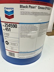 Chevron Black Pearl Grease EP0 NLGI 0, 35lb pail Combine Corn Head Lube
