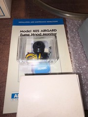 NOS ALNOR 670 180 010 AIRGARD 405 FUME HOOD MONITOR . B504