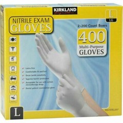 Kirkland Signature Nitrile Exam Gloves – Large, 400 Count