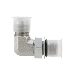 5 Pack 90 Degree Elbow Hydraulic Hose Fittings: 3/8″ JIC 37° Male X #6 SAE/ORB