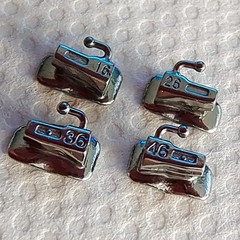 4pcs Dental 1st Molar MBT.022 Non-Converible Buccal Tube Bondable Laser