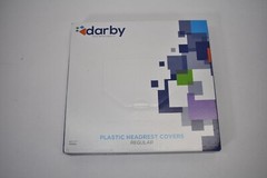 Darby Plastic Headrest Covers Regular Size 9.5″ x 11″ 500 Pack Dispenser Box