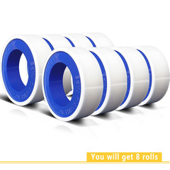 VOTMELL 8 Rolls 1/2 Inch(W) X 520 Inches(L) Teflon Plumbers Tape,Pipe Sealing &