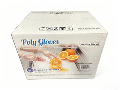 5000pcs Clear Poly Disposable Gloves One Size All Purpose Food Handling Safe