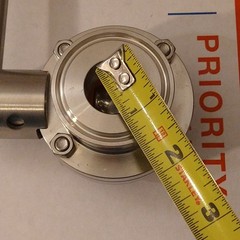 1” Sanitary Butterfly Valve with Pull Handle Stainless Steel
