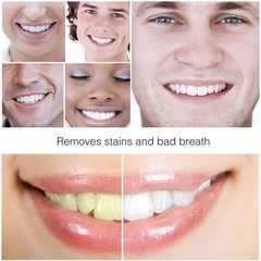 2-Pack Teeth Whitening Charcoal Powder + Bamboo 0.53 Ounce (Pack of 2), Black