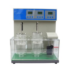 110V Tablet Disintegration Tester 600W Dual Cups Disintegration Time Limit Test