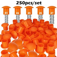 250PC Rebar Mushroom Safety Caps | For Rebar #3 to #8 | Concrete Stakes New
