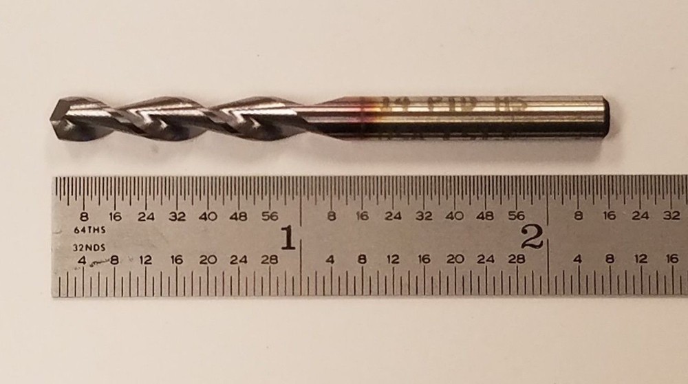 PRECISION TWIST HSS #14 EZ41P TiCN Parabolic 600PFDrill USA 43714 #1B-B0859(SET3
