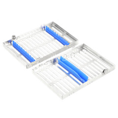 5 DENTAL SURGICAL AUTOCLAVE STERILIZATION CASSETTES RACKS BOX FOR 10 INSTRUMENTS