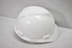 MSA V-Gard Hard Hat White ANSI Z89.1 Type I Class E Ratchet Made in USA Helmet