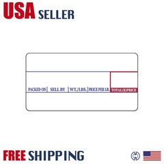 LST-8000 Printing Scale Label, 58 x 30 mm, Non-UPC, 24 Rolls Per Case New Nice
