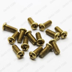 M2 M2.5 M3 M4 M5 M6 M8 Solid Brass Phillips Cross Pan Head Machine Screws Bolt