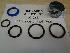 Replaces ALLIED Part number X1348 seal kit (2″ bore with 1-1/4″ Rod) (See text)