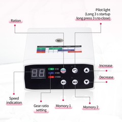 Dental Electric LED Brushless Micro Motor 1:5 Increasing Handpiece 3 Speed Range