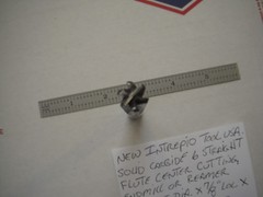NEW INTREPID TOOL USA .436″ CUT X 7/8″LOC X 4.3″OAL X .060″ C.R. CARBIDE EM/REAM