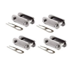 Jeremywell C2040SS Connecting Link Stainless Steel Conveyor Roller Chain Riveted