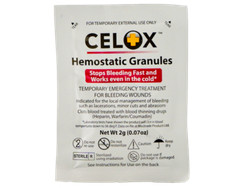 CELOX First Aid Hemostatic Granules for Wounds Stops Bleeding Fast 2g