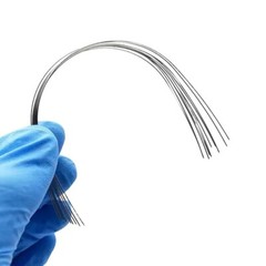 Dental Ortho Thermal Activated Niti Ovoid Form Arcs Round Rectangular Arch Wires