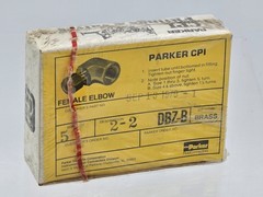 5 Lot NOS | PARKER 2- 2-DBZ-B CPI FITTING – Brass – Discontinued- 1970s