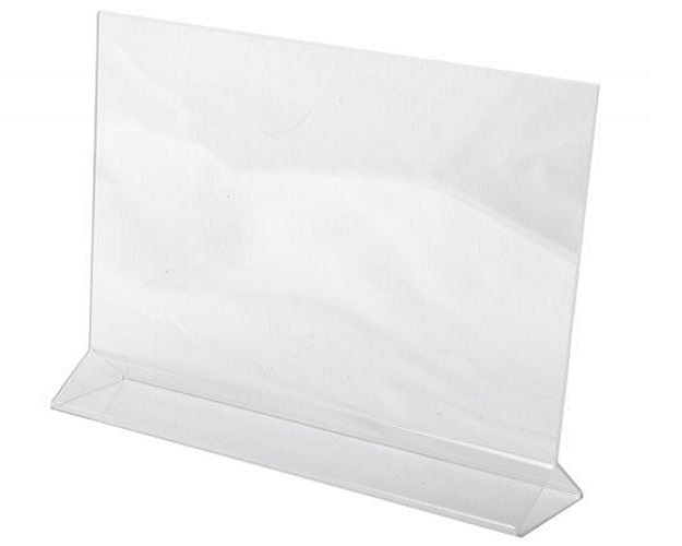 Dazzling Displays 10 Acrylic 11″ x 8.5″ Horizontal Top Load Sign Holders