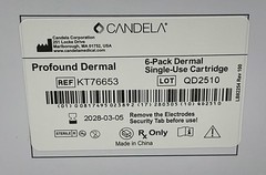 6 PACK- Syneron Candela Profound Dermal Single-Use Cartridge KT76653 Tip AS77795