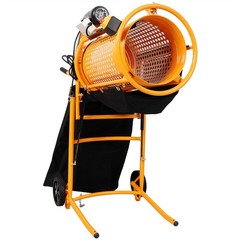 360W Foldable Electric Rotary Soil Sieve Machine Steel Screen Aperture 11MM 20MM