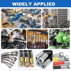 1/8-1inch Pro Hydraulic Hose Crimper Kit With Molds Hydraulic Crimping Machine