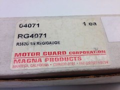 Motor Guard RG4071 Pneumatic Air Regulator R352G 1/4 Guage