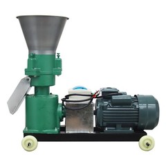 5MM Farm Animal Feed Pellet Mill Machine Press Pelletizer 3 Rollers 200kg/h 220V