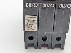 Cutler Hammer QCF3030HT Circuit Breaker 30 Amp 3 Pole 240 VAC DIN Rail Mount NOS