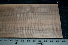 Curly Walnut Raw Wood Veneer Sheet 8.5 x 39 inches 1/42nd thick N5942-72