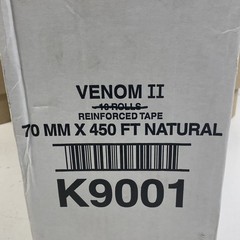 LOT x16 VENOM Water Activated Tape Rolls 2.75” x 450’ Fiberglass Reinforced 70mm