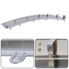 Front Upper Grille Bumper Trim Chrome Camera Hole QX80 2015-2017